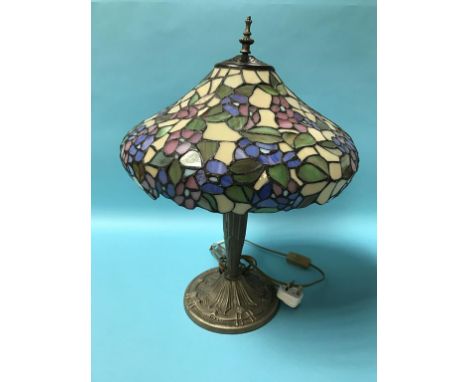 A Tiffany style lamp, 57cm high approx.