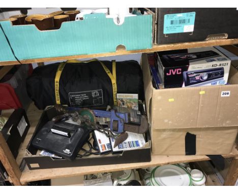 Assorted tools and tent etc.