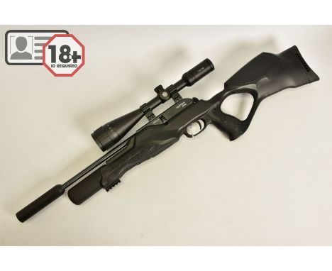 A .177'' WALTHER ROTEX RM8 VARMINT ULTRA COMPACT PCP AIR RIFLE, serial number R0017151, fitted with a Hawke 4-16x50  scope, i