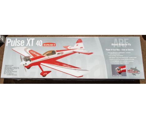 A Horizon Hobby Hanger 9 Pulse XT40 ARF radio controlled aircraft with 1651mm wingspan. Body in wood and plastic and requirin