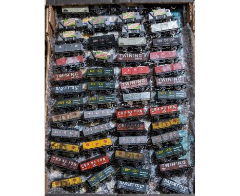 A quantity of OO gauge Freight Rolling Stock. Including Mineral and Hopper wagons with loads. Long Wheelbase POA Wagons, Tiph