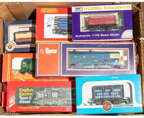 12x OO gauge railway items by Hornby, Bachmann, Lima, etc. Including 7x locomotives; a Hornby Class 09 Modelzone exculsive 0-