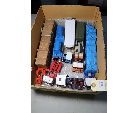 5 Commercial Vehices with Sub-Contractor trailers. Many created and modified from Corgi components. Most with additional and 