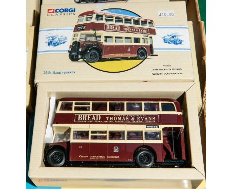 20x Corgi Classics buses and coaches. Including; AEC Regal Carney. Guy Arab, Paisley &amp; District. Guy Arab, Bournemouth. D