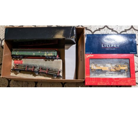 8x HO railway items by Fulgurex, Bachmann Spectrum, Trix, etc. Including 5x locomotives; a Fulgurex Swiss 2-8-4 pantograph el