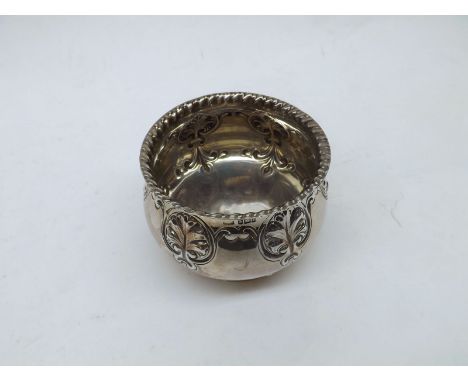 An Edward VII Silver Sugar Basin of Round Form, the body decorated with acanthus leaf detail raised on a circular stepped foo