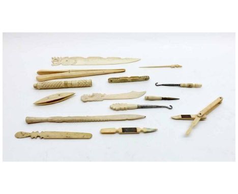 A Mixed Lot of various Stanhopes, Folding Manicure Sets, Button Hooks etc  