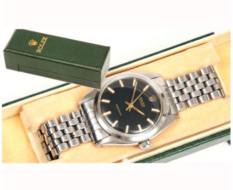 A third quarter of 20th Century Stainless Steel, centre seconds, wristwatch, Rolex "Oyster" Precision, ref 6422, 333794, the 