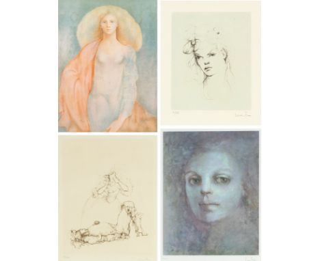 Fini, Leonor1908 - 1996Versch., R.4 Bl.: Ohne Titel. Zwei Farbradierungen und zwei Farblithografien. Alle signiert und nummer