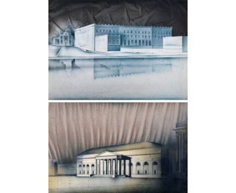 Paul, Peter1943Versch., o. R.2 Bl.: Ohne Titel, Farblithografie. Beide signiert, eine nummeriert 13/75 und eine bezeichnet "e