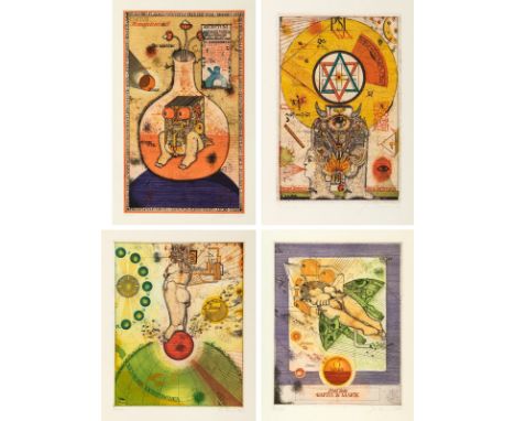 Bremer, Uwe1940Versch., o. R.11 Bl.: Ohne Titel, 1972 - 1974. Radierung. Alle signiert, datiert und nummeriert.