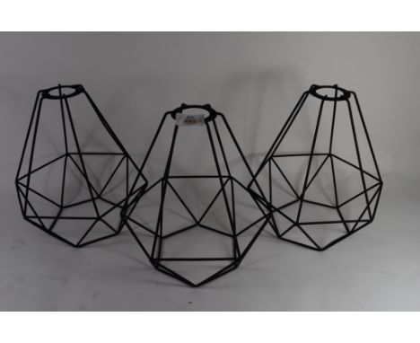 "George Oliver" Tenley 3 - Light Cluster Pendant, Finish: Black. RRP £71.99