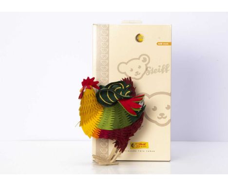 A Steiff limited edition Cockerel 1892 replica, 464 of 1000, in original box with certificate