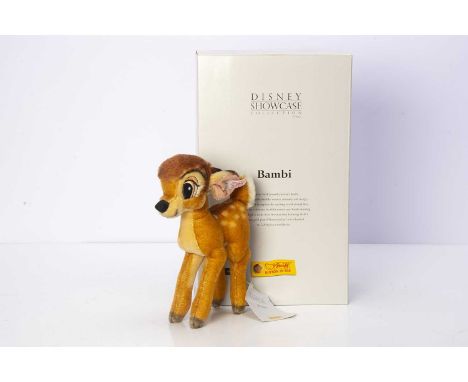 A Steiff limited edition Disney Showcase Collection Bambi,  686 of 5000 in original box with tag certificate