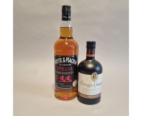 2 Bottles to include Whyte & Mackay Special Blended Scotch 1 Litre and The King's Ginger, Berry Bros & Rudd, 41% 500mlWhisky