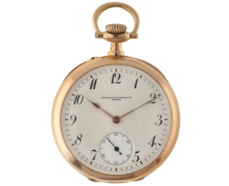 Vacheron &amp; Constantin 'Ed Smets - Liége' (18K.) Men's pocket watch - ca. 1910. Case: rose gold (18K.) - manual winding - 