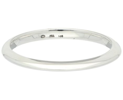 Georg Jensen sterling silver bangle bracelet no. 168 In fair condition. Hallmarks: signed Georg Jensen, 925S, Denmark, 168. I