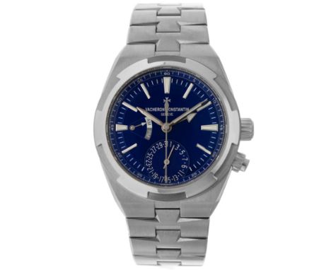 Vacheron &amp; Constantin Overseas Dual Time 7900V - Heren horloge Case: steel - bracelet: steel - automatic - diameter: 41 m