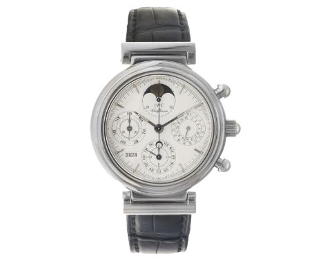 IWC Da Vinci Perpetual Calendar IW3750 - Men's watch. Case: white gold (18K.) - strap: leather - automatic - diameter: 39 mm 