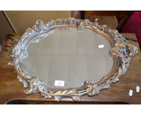 PLASTERWORK FRAMED WALL MIRROR, 60CM HIGH