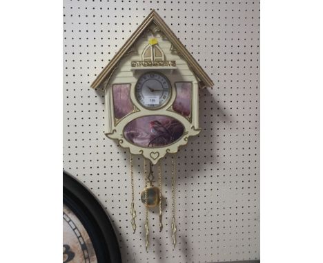 A CREAM ROBIN COLLECTORS CUCKOO CLOCK