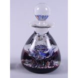 A Caithness glass ink bottle and stopper