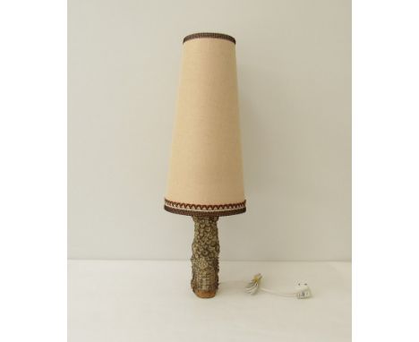 JULIE WOODS - 1960's ceramic table lamp with original shade 