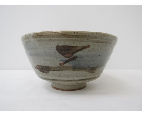 A St Ives Leach studio pottery "Z" bowl, 23cm diameter x 11.5cm high