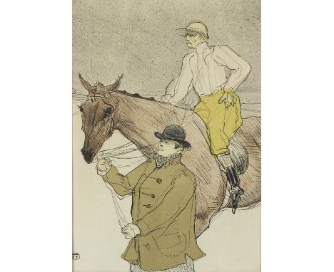 Henri De Tolouse-Lautrec (1864-1901) 'Mourlot, 1954 (Reproduction D'ApresTolouse-Lautrec)' print  43cm x 30cm  Provenance: Th