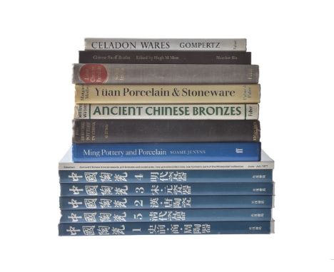 A selection of twelve books on Chinese art in Chinese and English, comprising Tan Danjiong, Chinese Pottery &amp; Porcelain, 