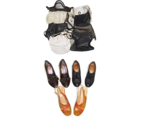 3 Pairs Ladies Vintage Style Shoes, size 5/6 & Handbags incl. Gigi, Coccinelle etc. (Box) 