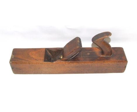 Vintage Wooden Smoothing Plane marked George Collier, Cornwall Street, Brixton with steel blade 