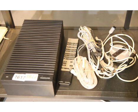 Bang and Olufsen, a Beolink Passive 1657, infra-red room repeater, Video Terminal remote and mixed speaker &amp; ariel cables