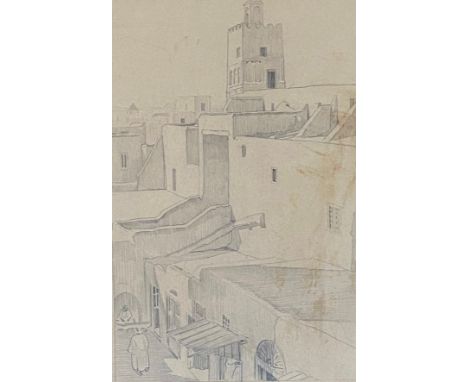 Alexander Graham Munro R.S.W. (Scottish 1903 -1985) A Moroccan Cityscape, pencil, framed. (31cm x 21cm).