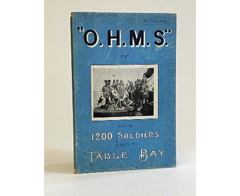 SHACKLETON'S FIRST BOOK, Troopin’, Troopin’, Troopin’ to the Sea, 1900, Simpkin Marshall, blue paper covered boards, signatur