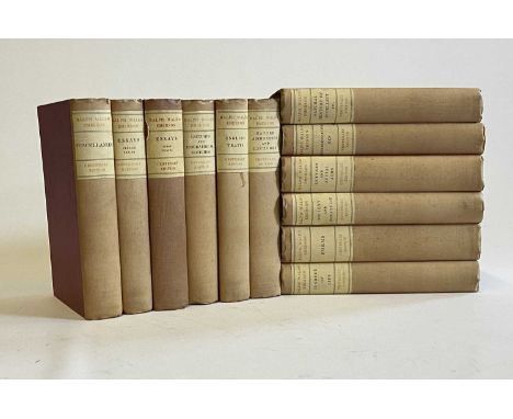 CENTENARY EDITION, The Complete Works of Ralph Waldo Emerson, Archibald Constable, 12 Volumes, red buckram, faded spines (12)