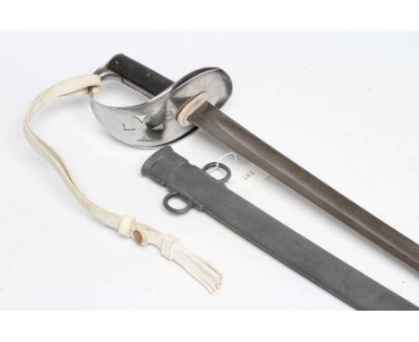 AN 1885 PATTERN CAVALRY TROOPER'S SWORD by Wilkinson for the Denbighshire Yeomanry, the 34 1/4" blade etched with maker's mar