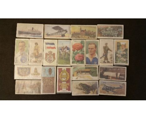 MIXED, complete (20), inc. Players (11), Aeroplanes (civil), Cricketers 1938, Drum Banners & Cap Badges, Cycling, National Fl