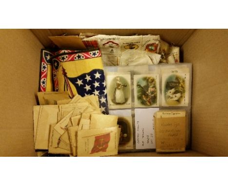 SILKS, selection, inc. mainly Phillips, Ceramic Art, Floral, Arms, Crests & Badges, War Leaders, Old Masters etc.,  Kensitas 