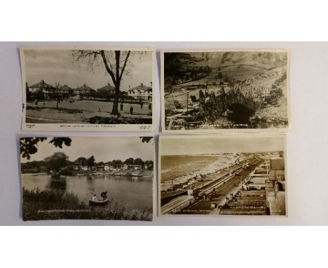POSTCARDS, topographical selection, inc. views, churches, buildings, beaches, sea views, street scenes; The Parish Church Lau