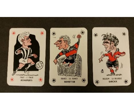 MONTY GUM, Continental & South American Footballers, playing cards, VG to EX, 34
