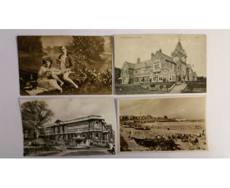 POSTCARDS, topographical selection, inc. views, buildings, street scenes, gardens, castles, monuments etc; The Harbour Newqua
