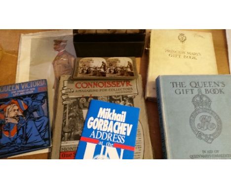 EPHEMERA, selection, inc. hardback books (5), royalty Gift Books (3), King Albert, The Queen & Princess Mary, The English Pub