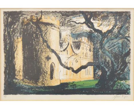 John Piper, British (1903-1992)Clytha Castle,colour print, signed and numbered 40/90,28x40cm.