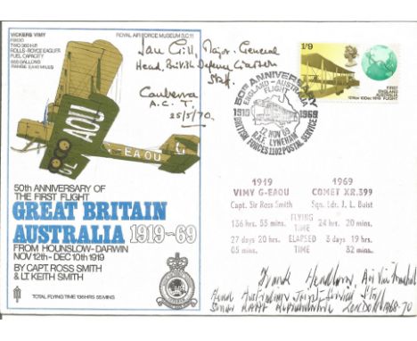 50th Anniversary of the First Flight Great Britain Australia 1919-1969 from Hounslow - Darwin November 12th-December 10th, 19