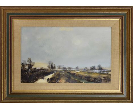 Arthur K. Maderson ND., ARCA (b. 1942) - 'Dawn Near Westonzoyland', signed also inscribed verso on the artist's original stud