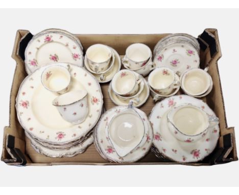 A Ducal ware tea and dinner service decorate with roses.