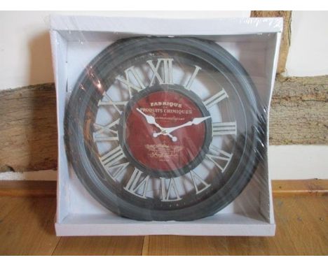 A reproduction French style oversized wall clock, new in packaging 