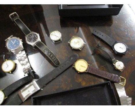 An assortment of watches to include a gents Sekonda, watch boxes and a ladies Tissot