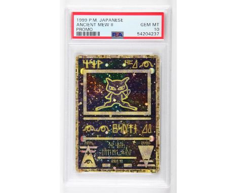 Pokemon TCG. Ancient Mew PSA 10. Ancient Mew Black Star promo from the first Pokemon Movie (1999) PSA graded Gem Mint 10.